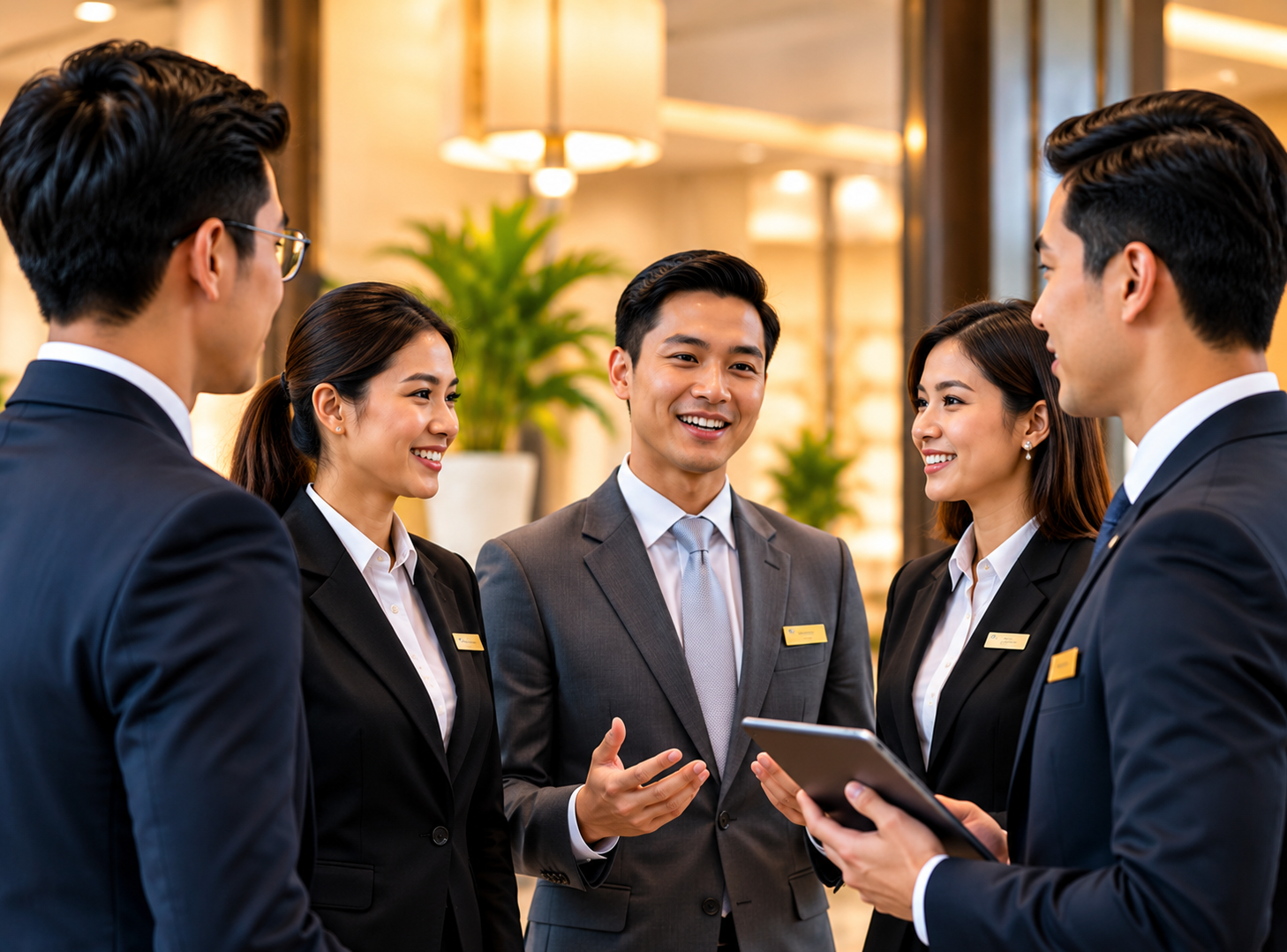 Hospitality professionals networking